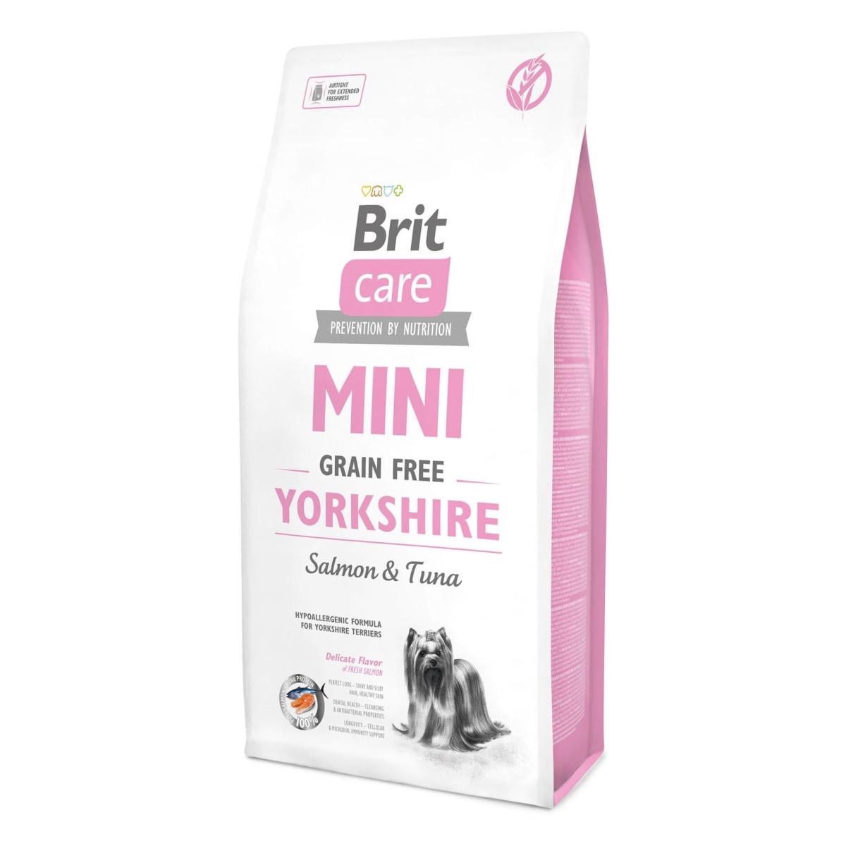 Корм сухой Brit Care Sensitive Grain Free Yorkshire для взрослых собак породы йоркширский терьер 7 кг