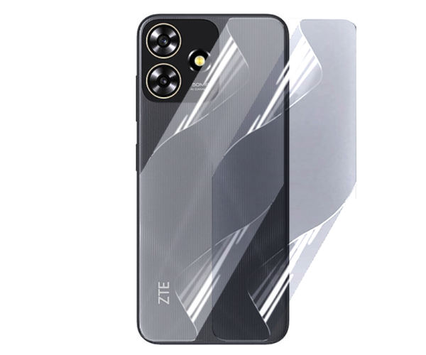 Противоударная гидрогелевая пленка Hydrogel Film для ZTE Blade A73 4G на заднюю панель, Transparent