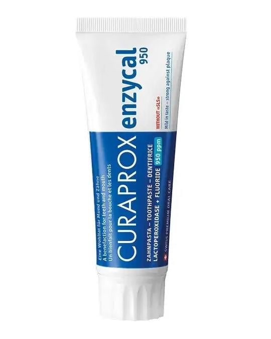 Зубная паста с высоким содержанием фторида натрия CURAPROX Enzycal 950 мг/кг