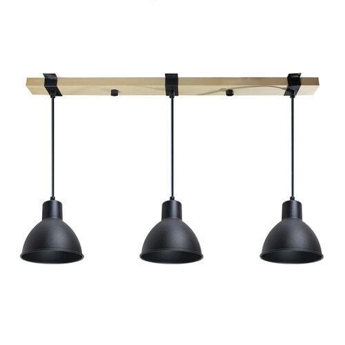 Светильник подвесной ETRON Scandinavian E27 3x40Вт натуральный/черный 1-EDR-8002 Светильник подвесной ETRON Scandinavian E27 3x40Вт натуральный/черный 1-EDR-8002
