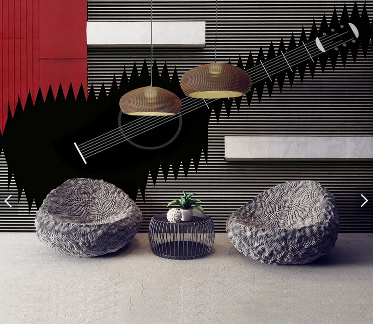 Фотообои флизелиновые абстракция для спальни/зала/кухни Гитара