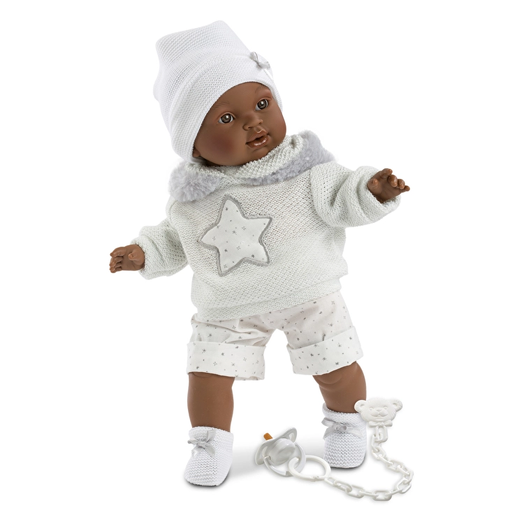 Лялька-пупс розмовляюча Llorens Sirham з вінілу 38 см Білий (150-98-38615) Лялька-пупс розмовляюча Llorens Sirham з вінілу 38 см Білий (150-98-38615)