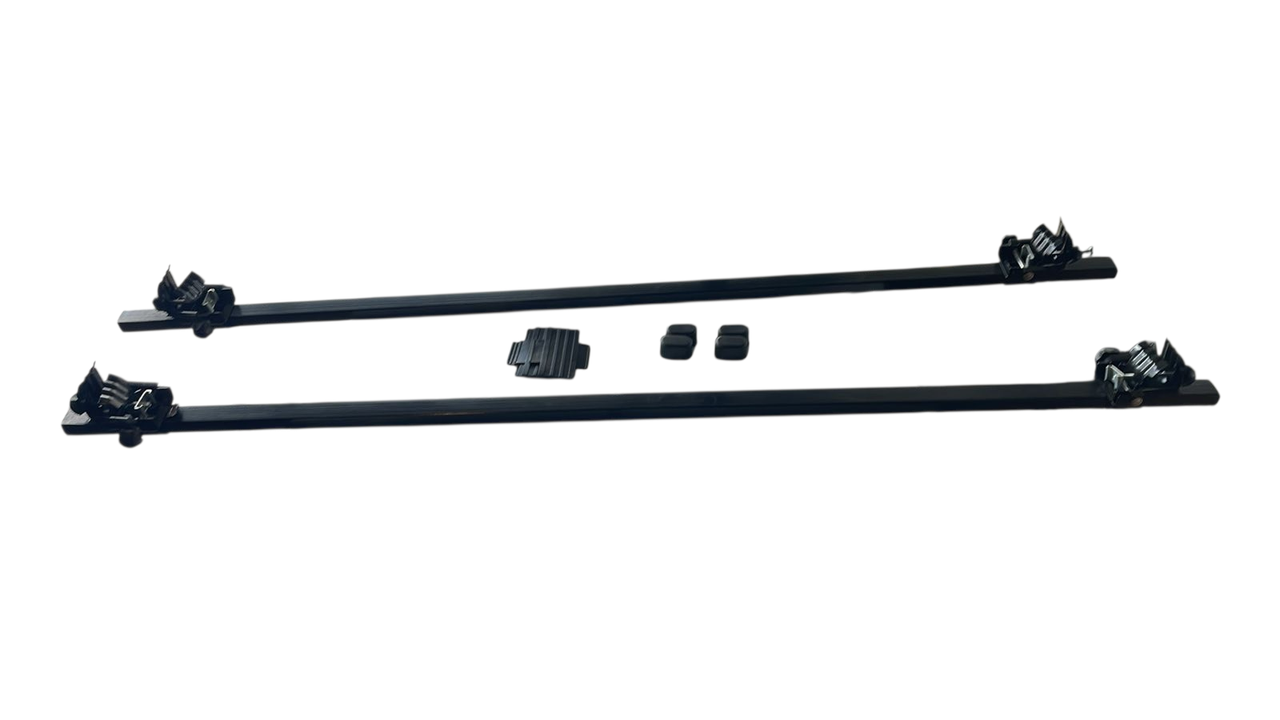 Багажник на рейлинги стальной универсальный 135 см Черный