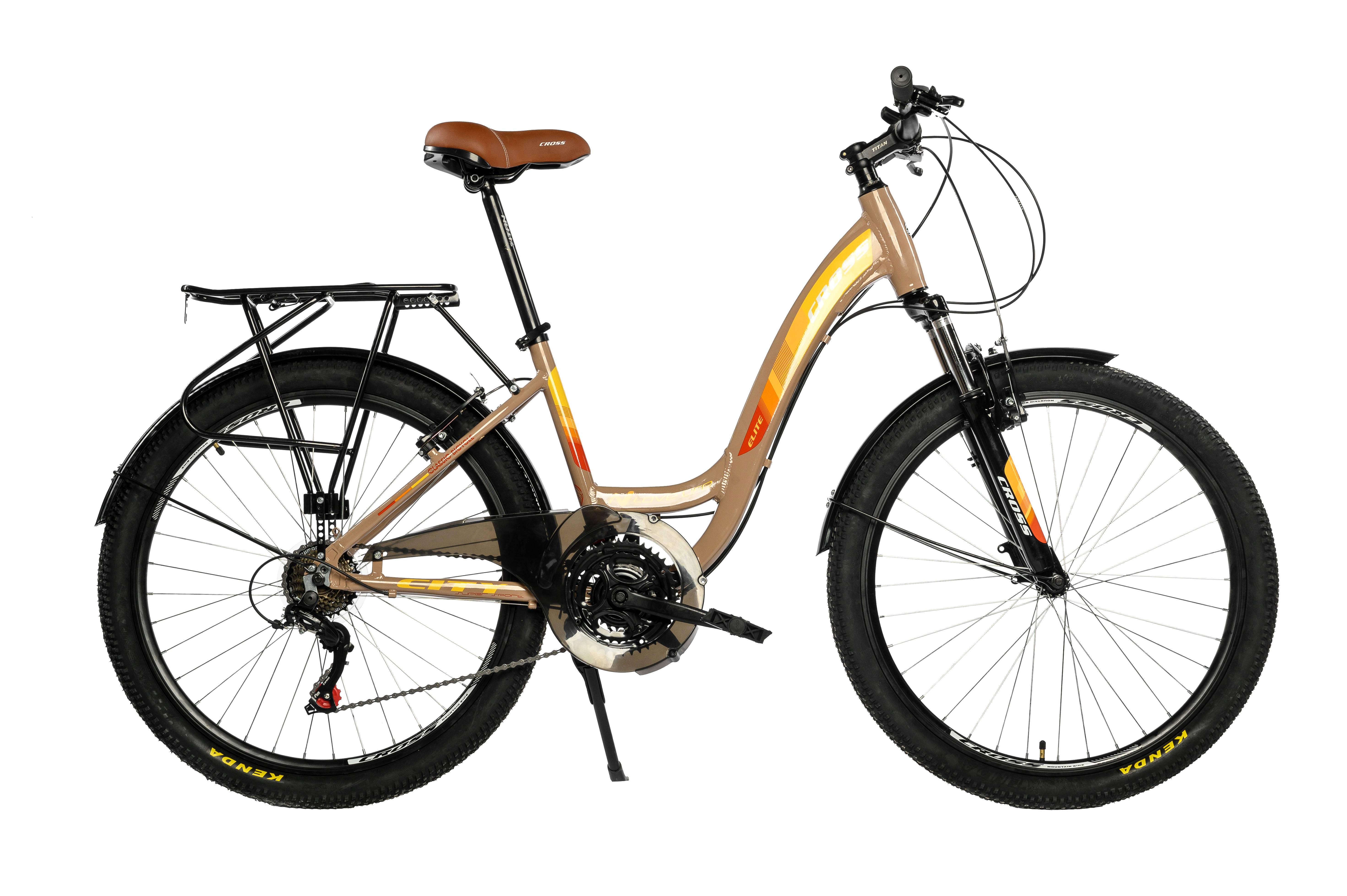 Велосипед Cross Elite 26" 17" Коричневий