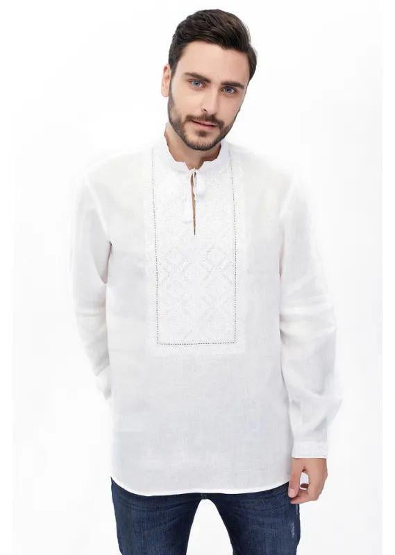 Вышиванка мужская р. 46 Белый (459)