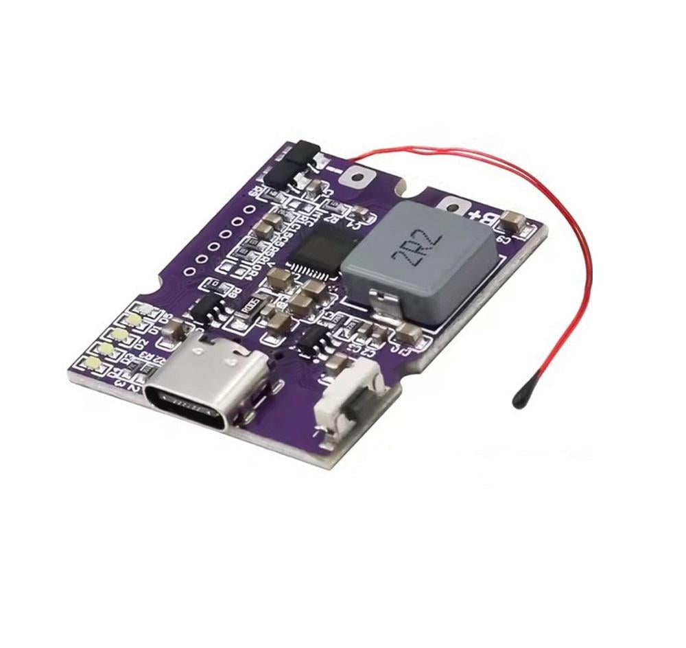 Плата для повербанка 1хUSB-C 22,5W с цифровым индикатором поддержка PD/QC 3,0/2,0 для Li-ion/Li-pol аккумуляторов (00-00027772)
