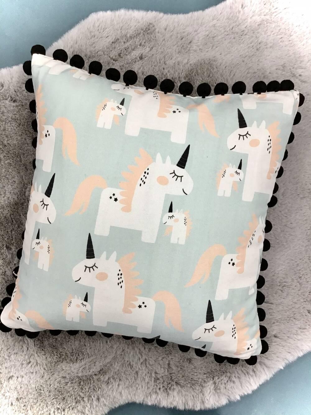 Подушка декоративная Maestro 45x45 см Мятный/Розовый/Белый (000084749)