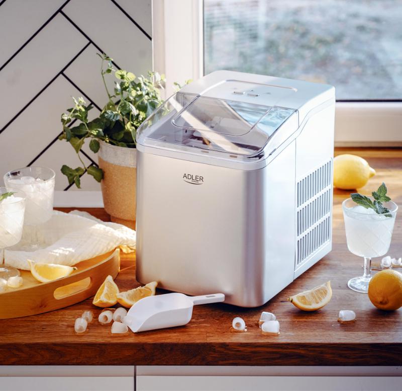 Льодогенератор Adler AD 8086 для дому та бару з холодильником 120 Вт 1,5 л 12 кг/24 години - фото 9