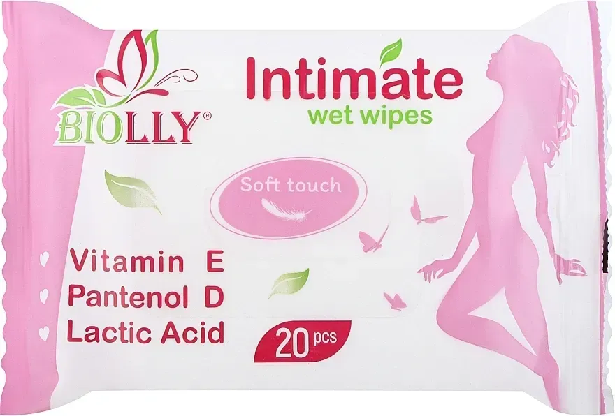 Серветки вологі Biolly інтимна гігієна 20 шт. (000006456)