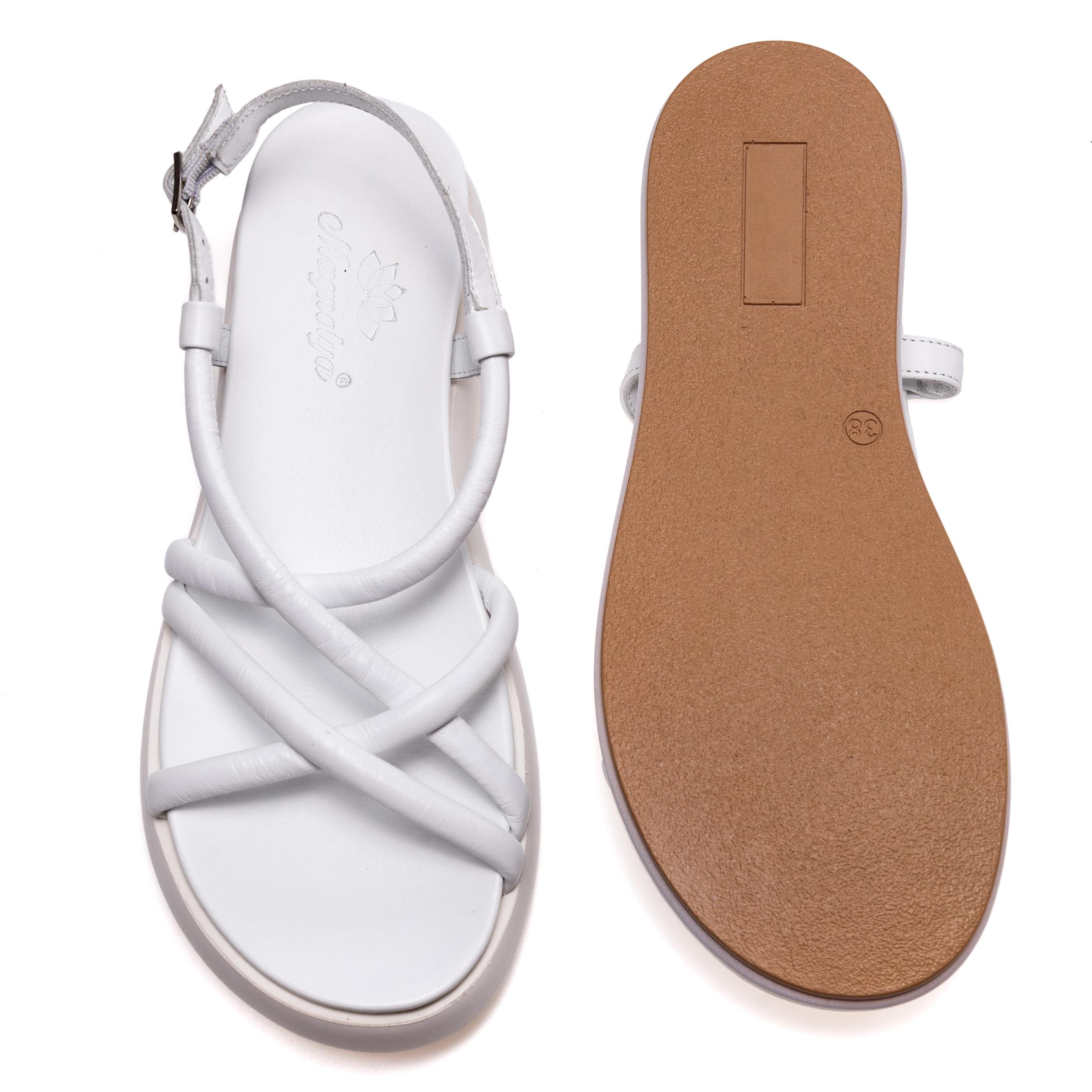 Босоножки Magnolya 01643 р. 37 Белый (104363975) - фото 2 Босоножки Magnolya 01643 р. 37 Белый (104363975) - фото 2