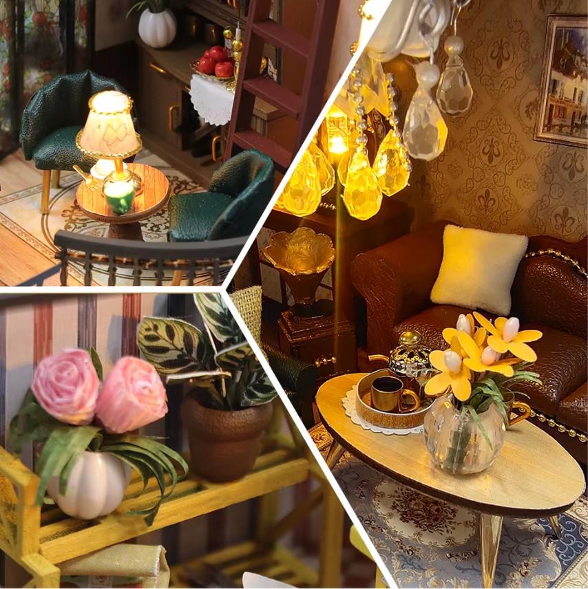 Конструктор-румбокс DIY House Будинок з антикваріатом 25х17х24 см (2104618652) - фото 5 Конструктор-румбокс DIY House Будинок з антикваріатом 25х17х24 см (2104618652) - фото 5