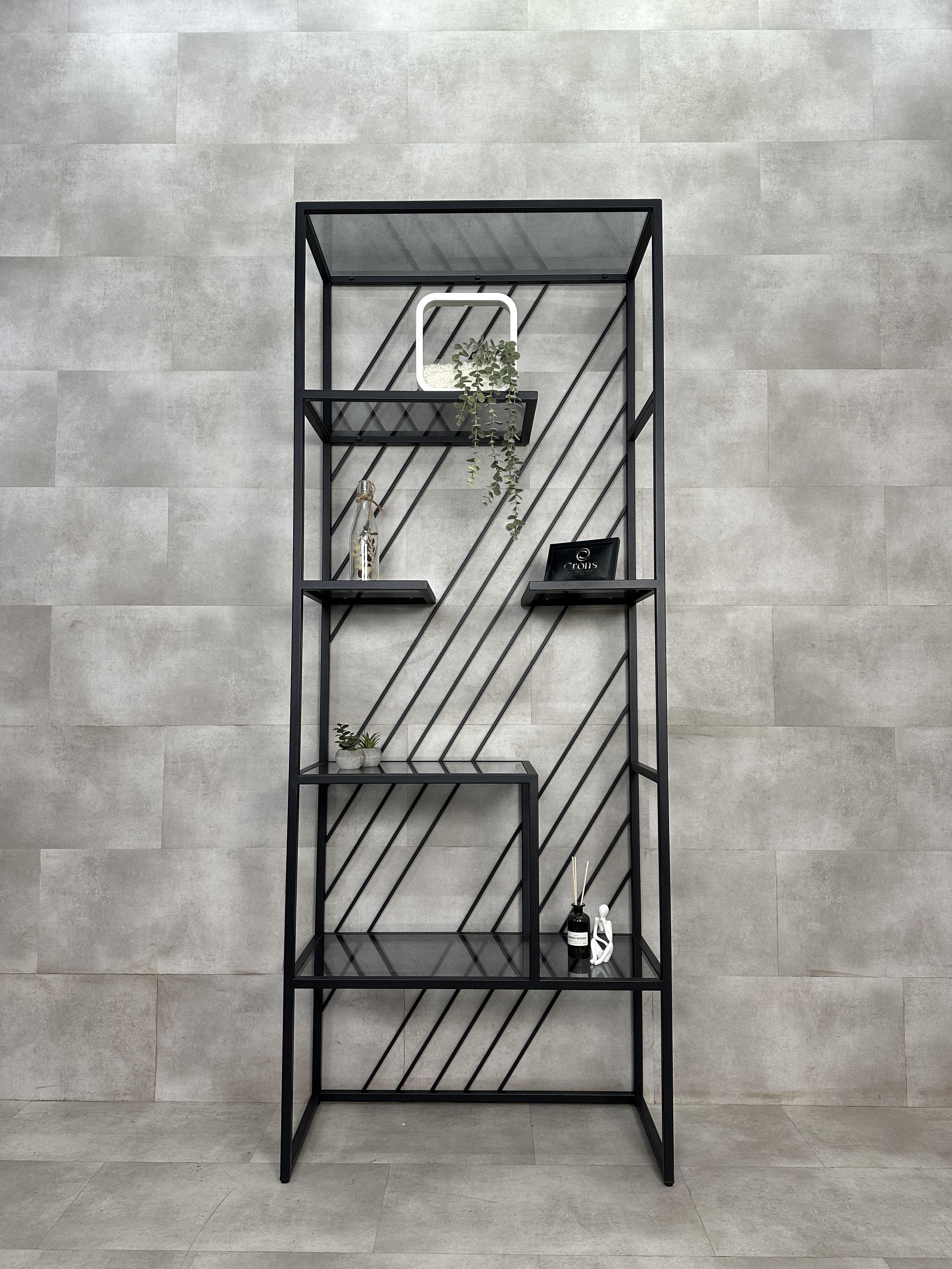 Стеллаж из металла и стекла S7-MS 1800х900х300 мм