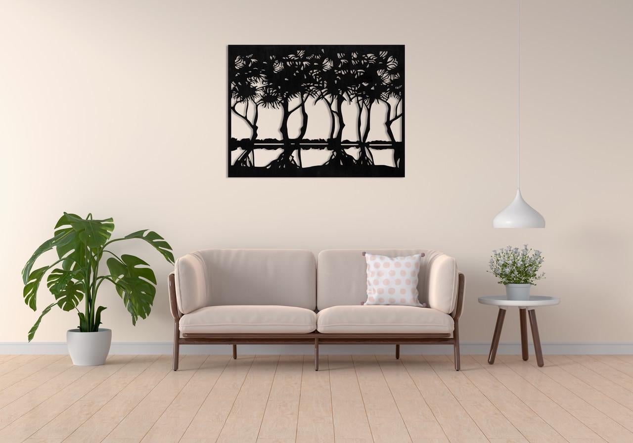 Декоративное панно на стену Upwood Decor Branches 14 35х46,6 см Black (1576954169)