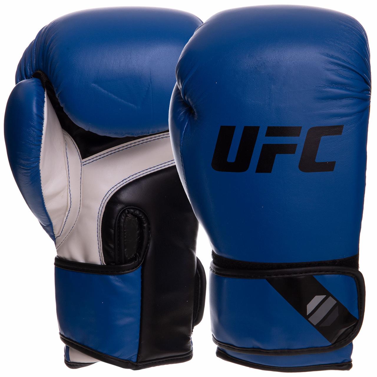 Боксерские перчатки UFC PRO Fitness искусственная кожа 18 oz Синий (UHK-75114) - фото 1