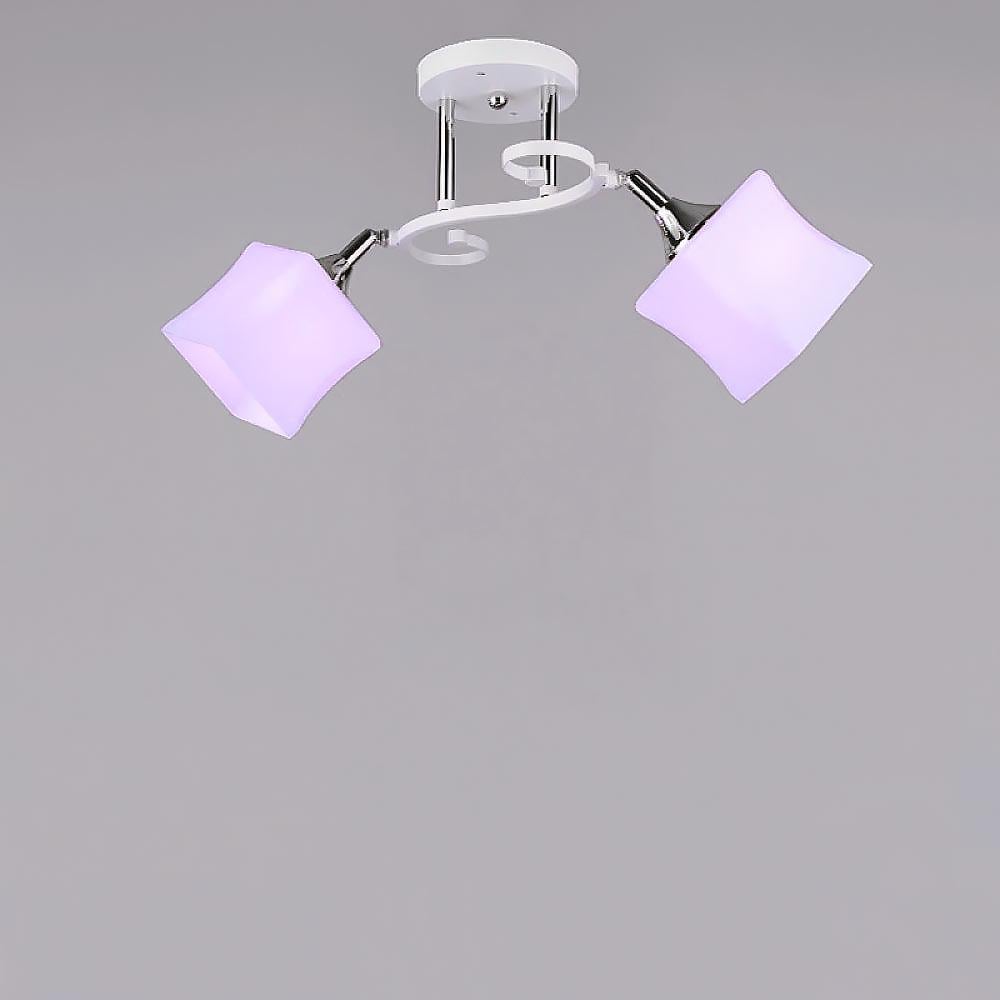 Потолочная люстра Light House SRS-16388/2 Белый/Хром
