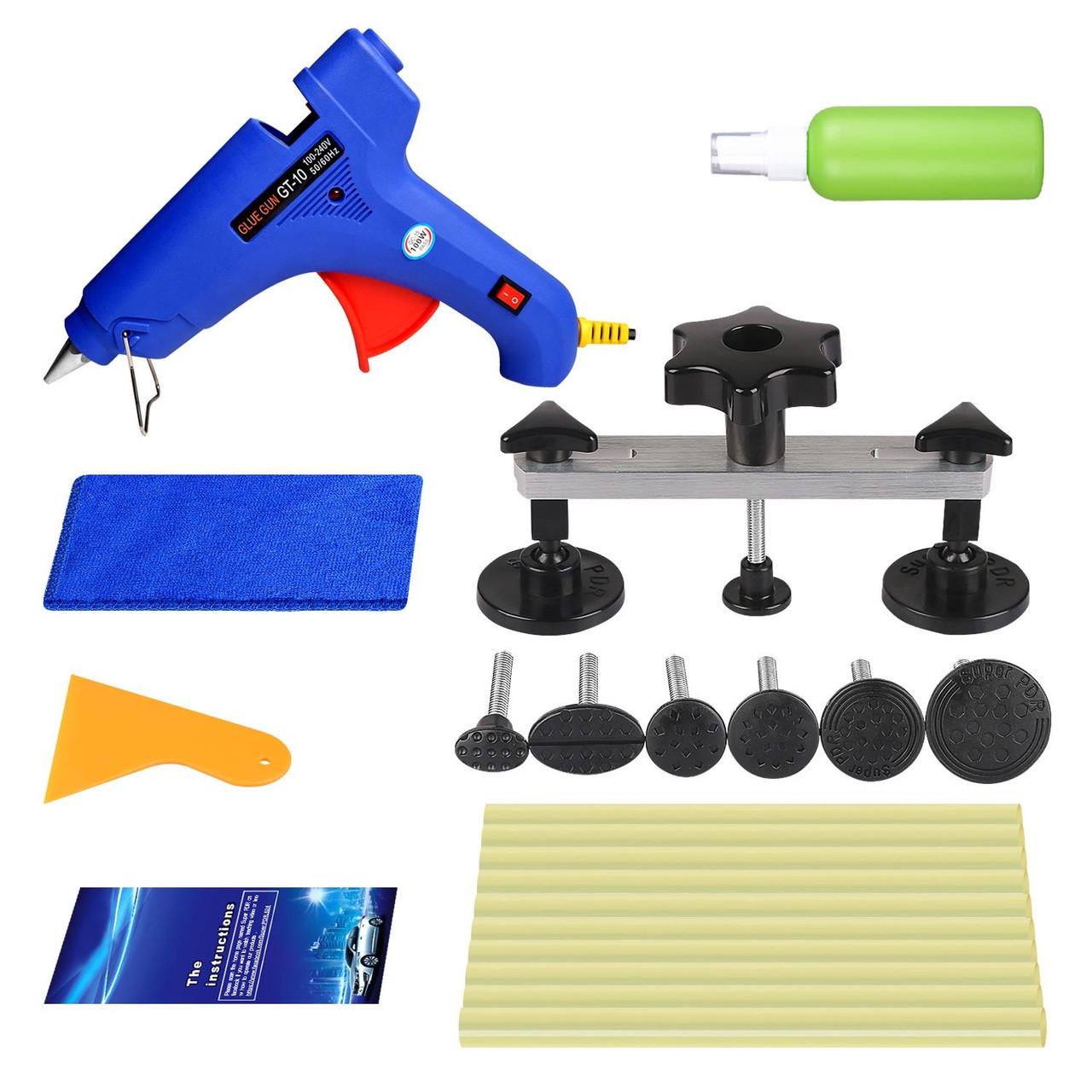 Вижимний міст для видалення вм'ятин без фарбування PDR клейовий набір 15 см (2102-0003)