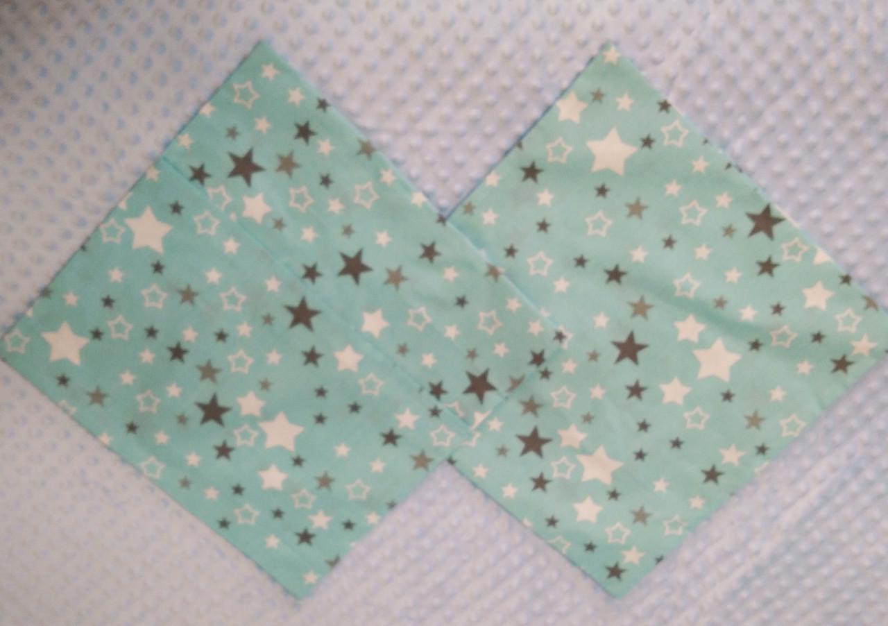 Наволочка на диванну подушку Зірки бязь Бірюзовий - фото 3 Наволочка на диванну подушку Зірки бязь Бірюзовий - фото 3