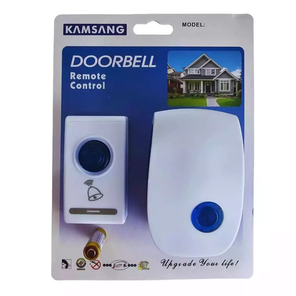 Звонок дверной беспроводной KAMSANG DOORBELL WL-644 32 мелодии приемник в розетку 220V White/Blue (200280) Звонок дверной беспроводной KAMSANG DOORBELL WL-644 32 мелодии приемник в розетку 220V White/Blue (200280)