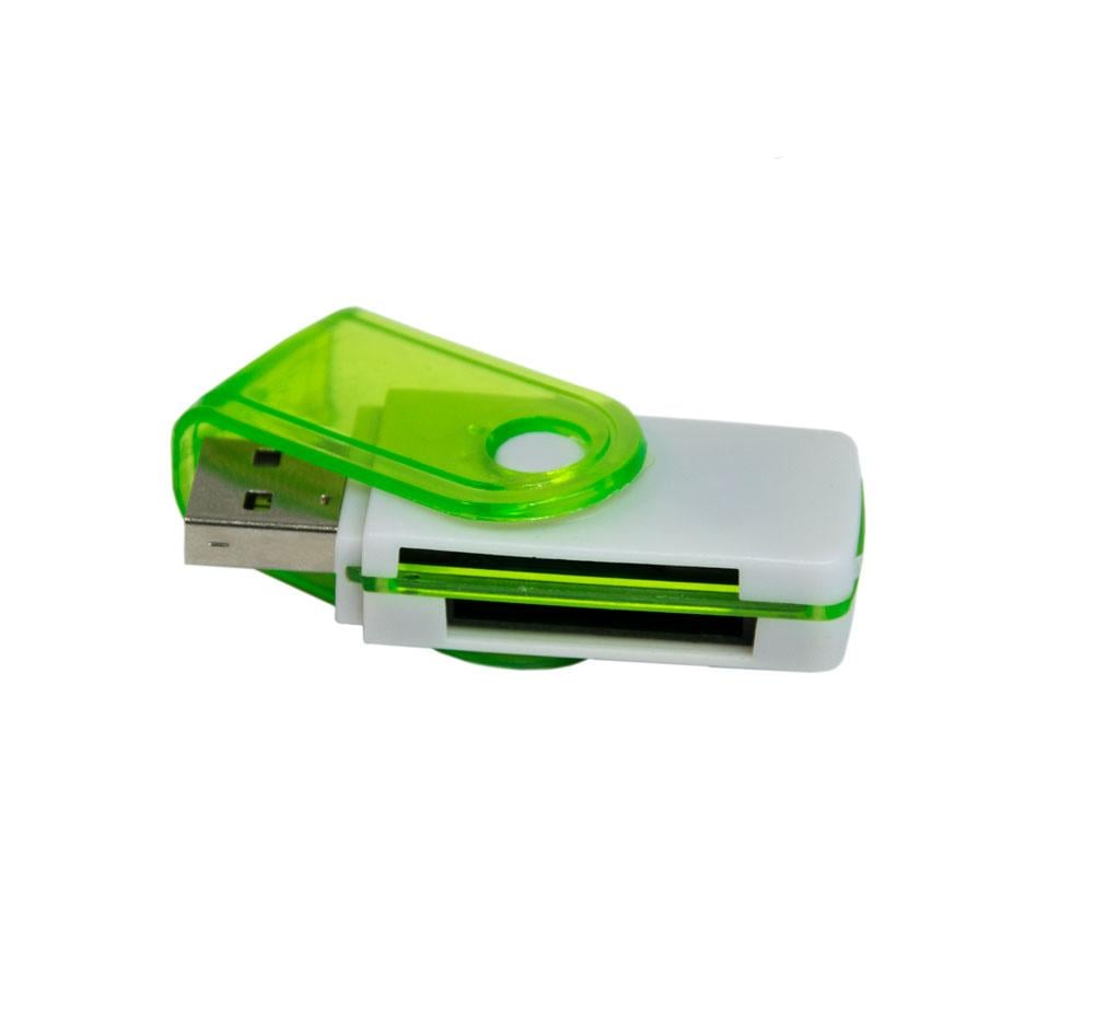 Універсальний зовнішній кардрідер USB 2,0 1260 Салатовий (1007853-LightGreen-1)