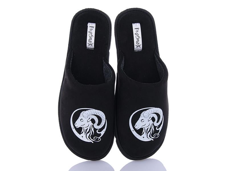 Домашні тапочки чоловічі Pago Овен закритий носок р. 41 Чорний