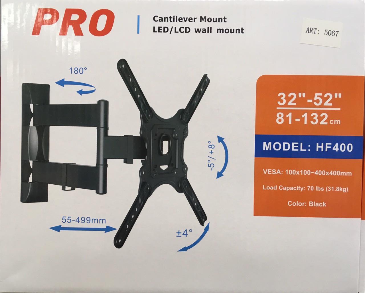 Кріплення для телевізора настінне поворотне PRO MF-400 Cantilever Mount 32"- 52" до 31,8 кг (951151983) - фото 2