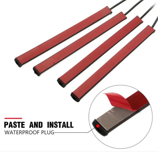 Комплект подсветки в салон авто 4 светодиодных ленты с пультом - фото 4 Комплект подсветки в салон авто 4 светодиодных ленты с пультом - фото 4