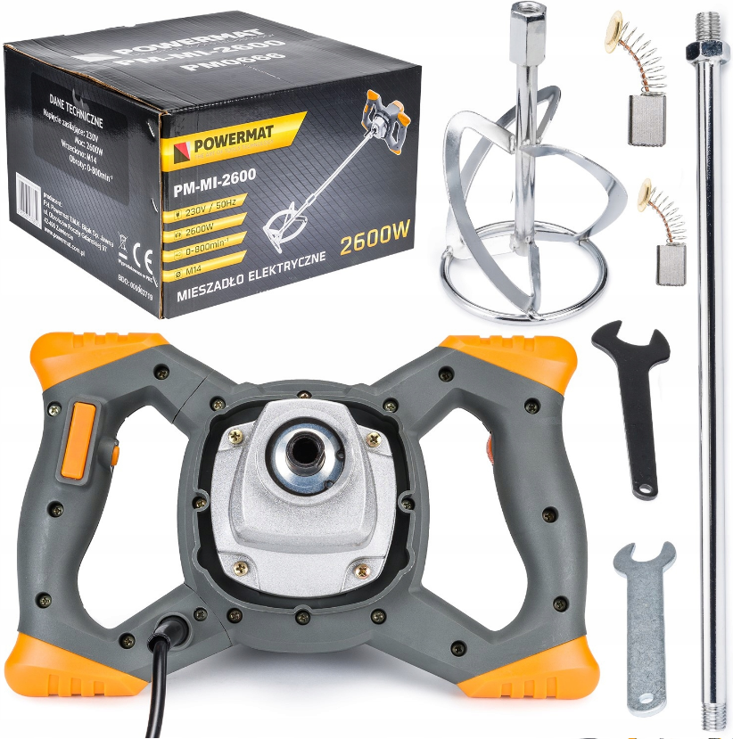 Міксер будівельний Powermat 2600 Вт/змішувач 120 мм - фото 10