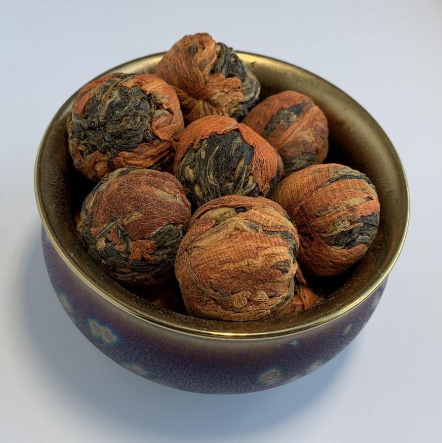 Чай Красный Сю Цю Дянь Хун связанный с Лилией в шарики 100 г