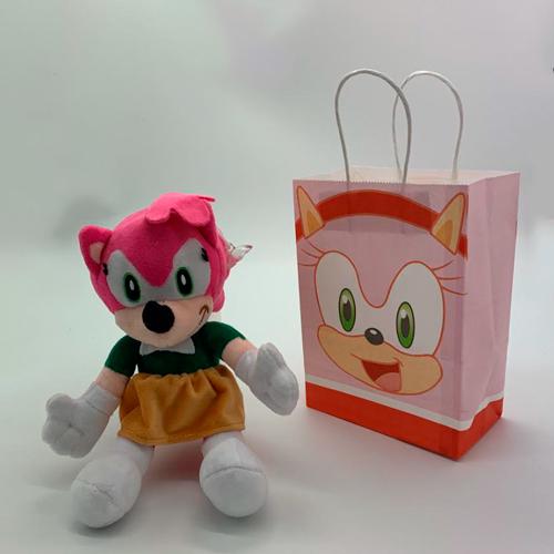 Мягкая игрушка Эми Роуз из Sonic Anex Amy Rose с фирменным пакетом 28 см (1228)