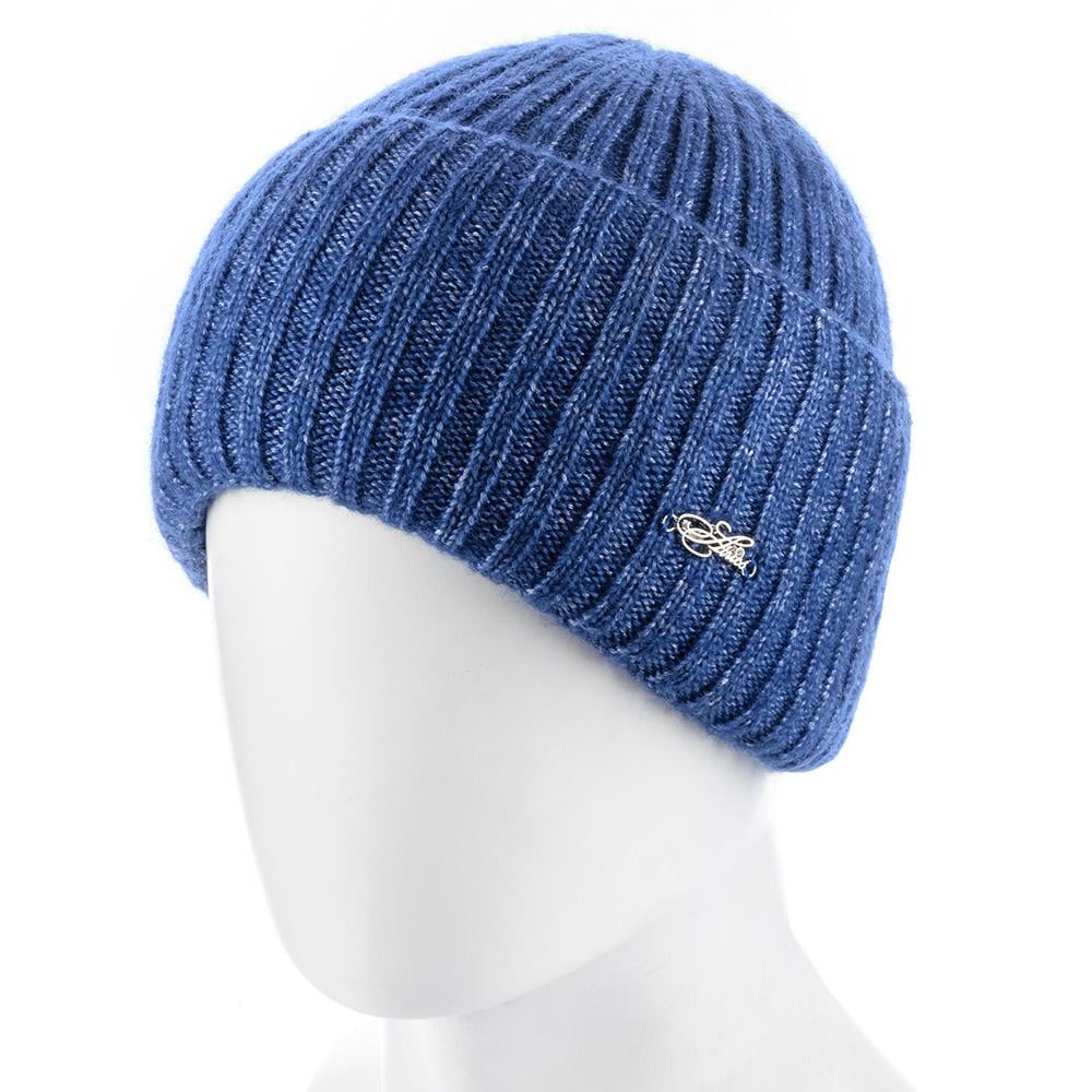 Шапка круглая Atrics WH847 шерстяная теплая зимняя one size Лазурь