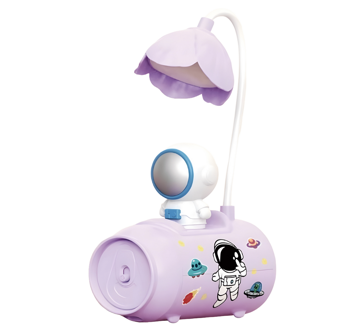 Настольная лампа Космонавт баночка Фиолетовый (348F) - фото 1 Настольная лампа Космонавт баночка Фиолетовый (348F) - фото 1