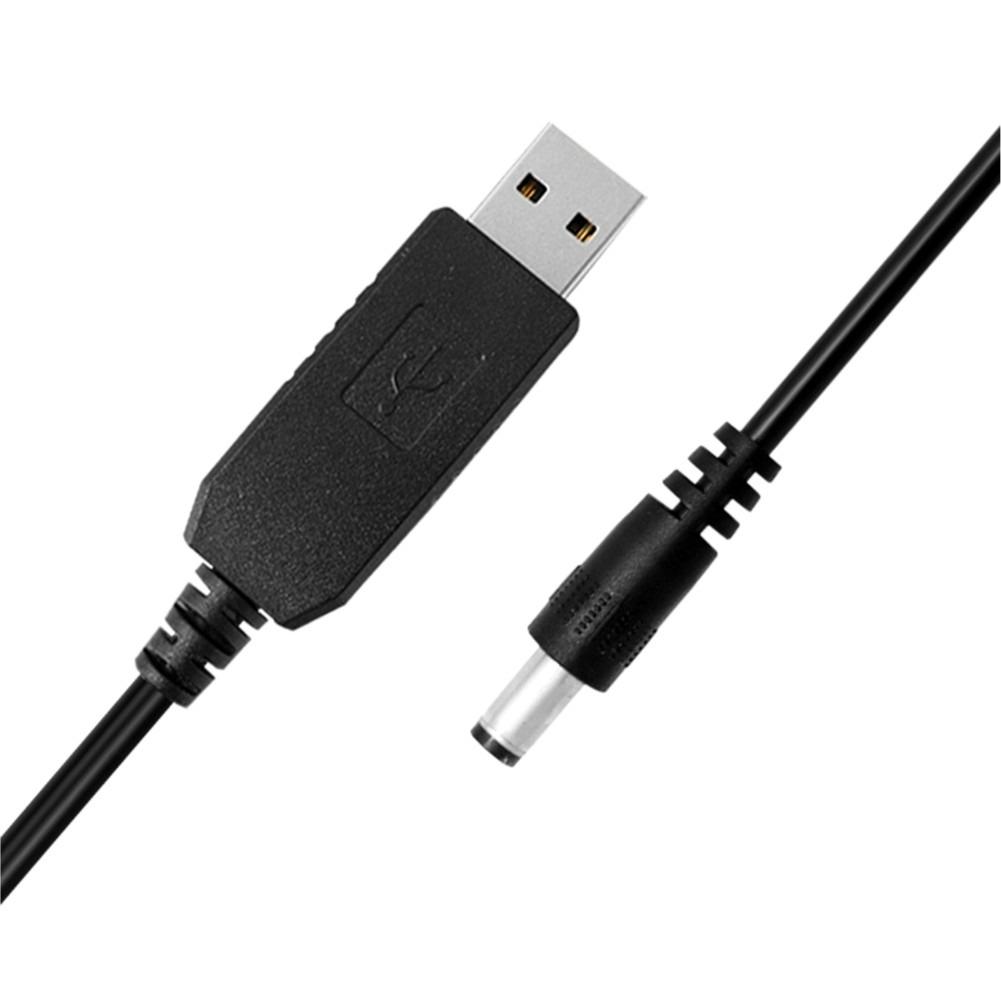 Кабель живлення USB 2,0-DC 5,5x2,5 мм 0,9 м 5В Чорний - фото 5