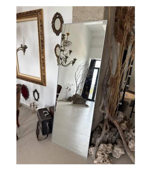 Зеркало настенное Al в алюминиевой раме 1600х700 мм Серебристый (29436139)