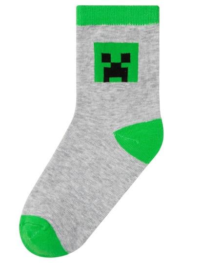 Шкарпетки дитячі для хлопчика Minecraft р. 23-26 Сірий (26/100)