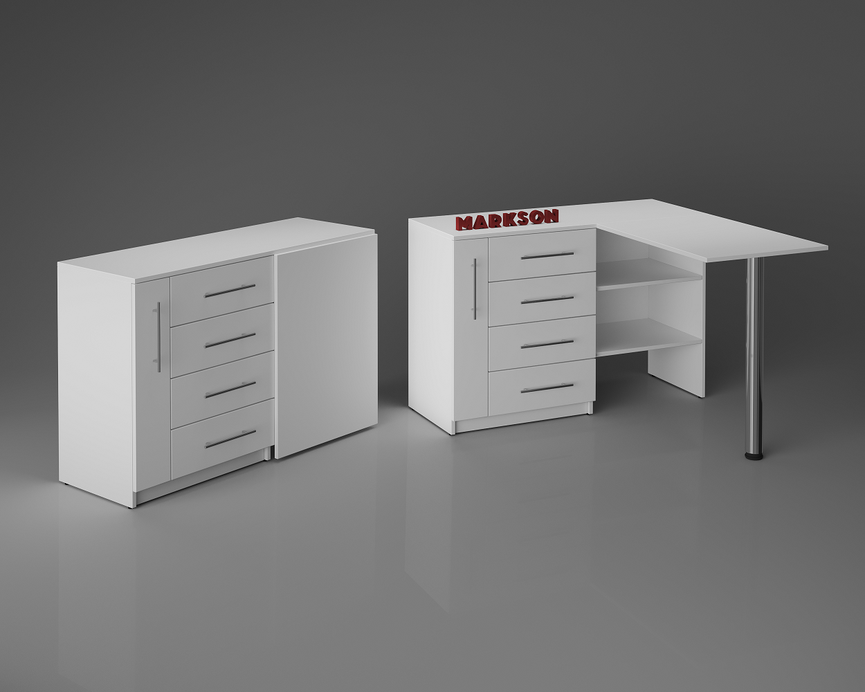 Маникюрный стол-комод М135 складной (м135) - фото 2