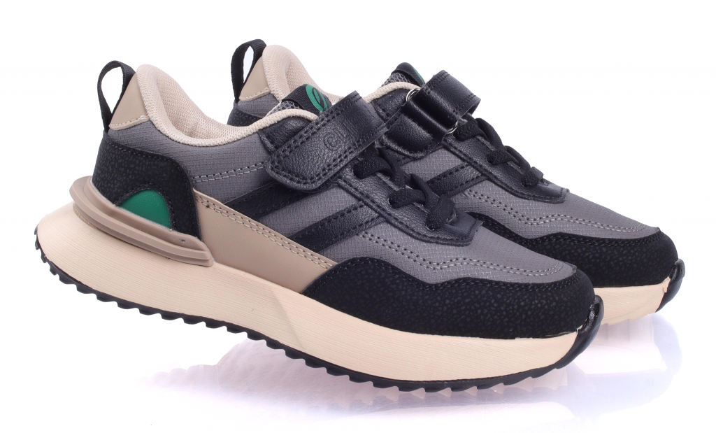 Кросівки для хлопчиків р. 35 Чорно-сірий (282)