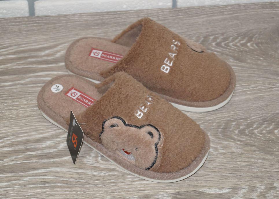 Тапочки комнатные Scarrhett р. 30/31 20 см Коричневый (30618-3031) - фото 3