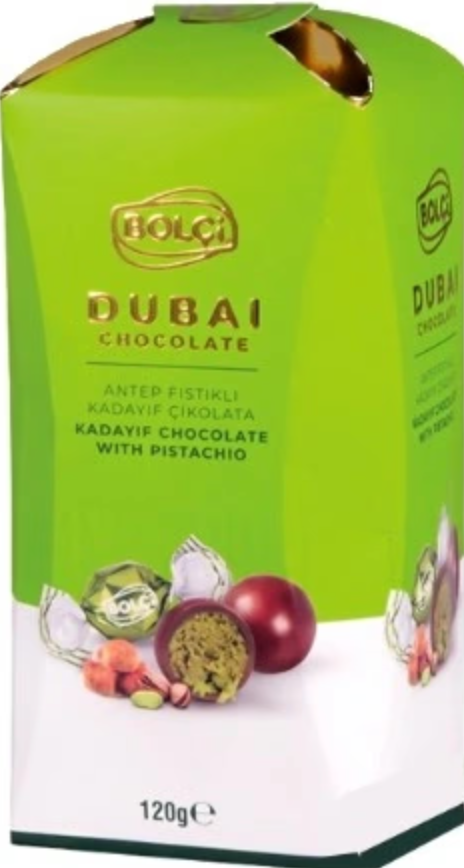 Цукерки дубайські шоколадні Bolci Dubajské pralinky Twist 120 г (2590337069)