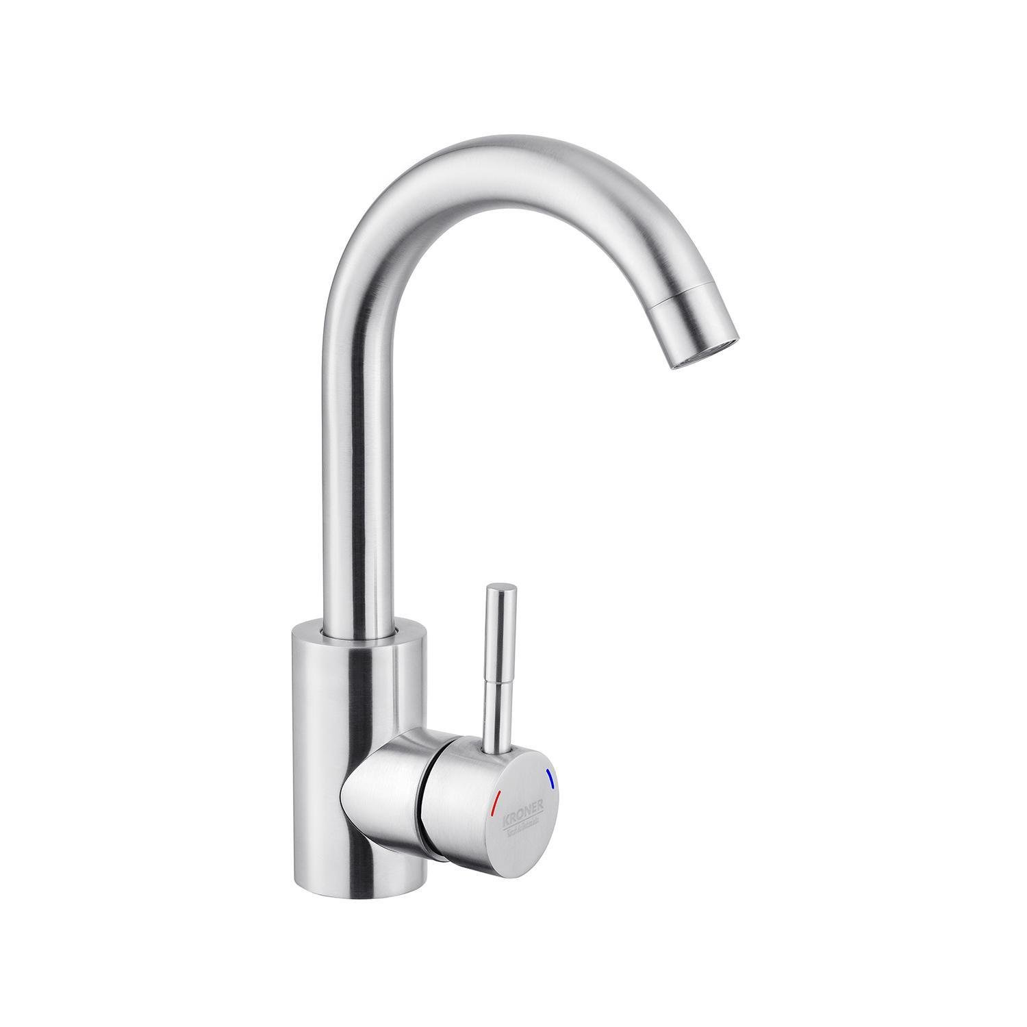 Змішувач для раковини Kroner Edelstahl Klassisch ESG011 CV022999 (38126)
