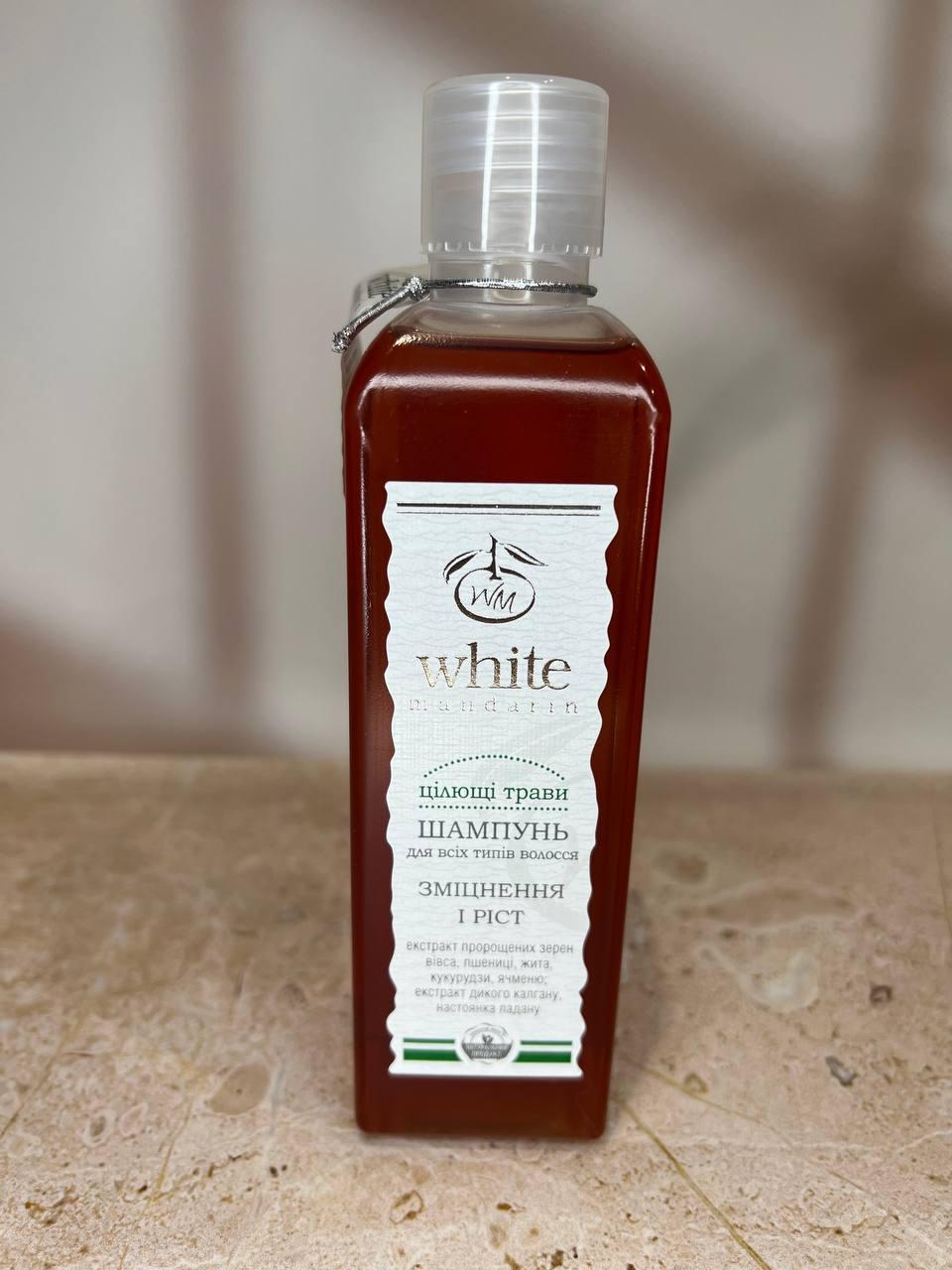 Натуральный шампунь против выпадения White Mandarin Целебные травы для всех типов волос 250 мл (1906397560) - фото 3