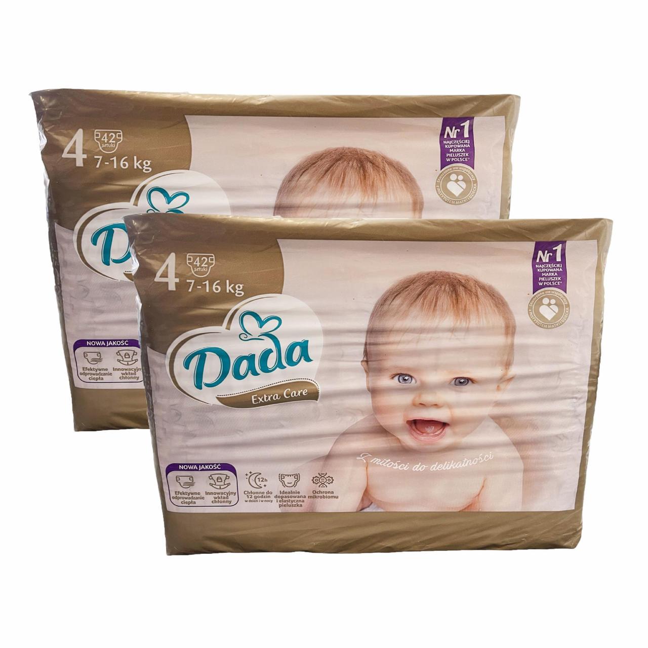 Підгузки дитячі Dada Extra Care 4 Maxi 7-16 кг 84 шт. (2398244987)
