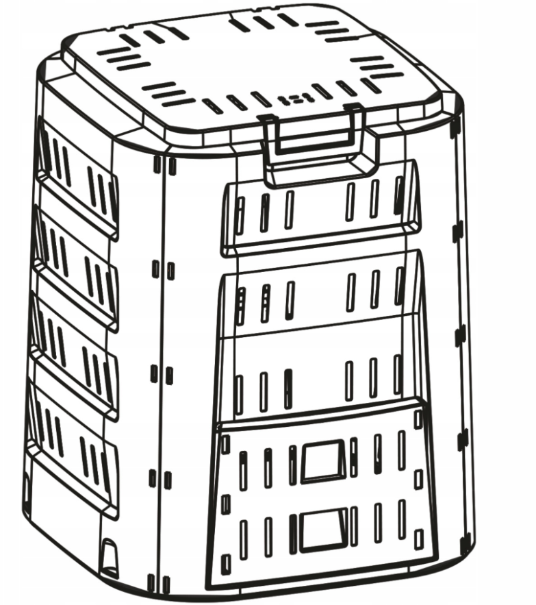 Компостер садовий Prosperplast Compogreen 220 л Чорний (IKST220C-S411) - фото 3 Компостер садовий Prosperplast Compogreen 220 л Чорний (IKST220C-S411) - фото 3