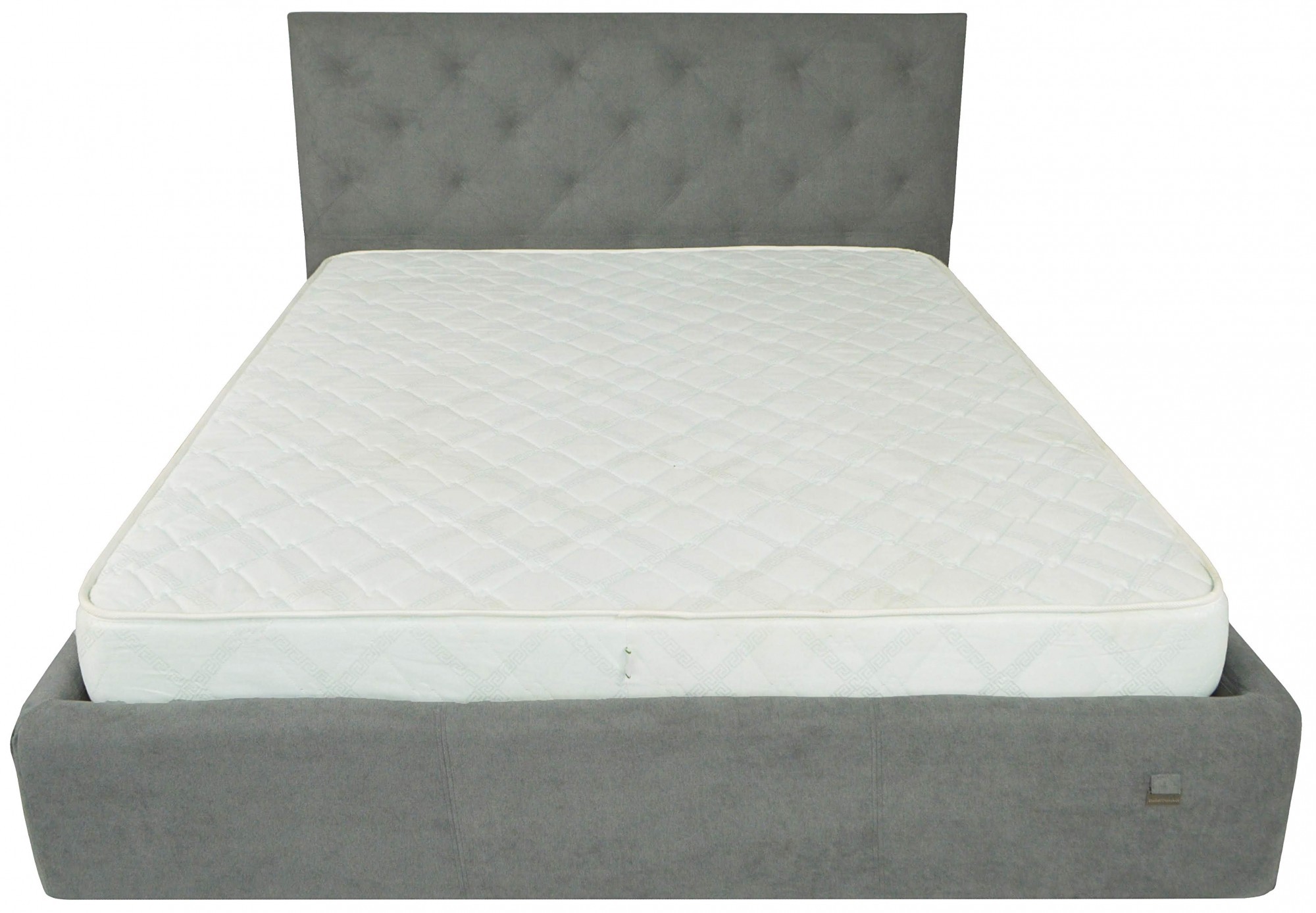 Кровать с подъемным механизмом двуспальная Bristol Comfort Aston 16 180х200 см Серый