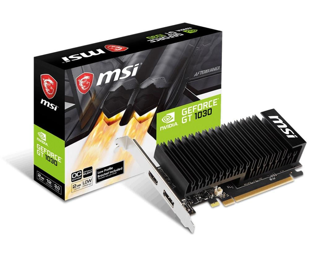 Видеокарта MSI GeForce GT 1030 2GB DDR4 Low Profile OC (GeForce GT 1030 2GHD4 LP OC) - фото 2