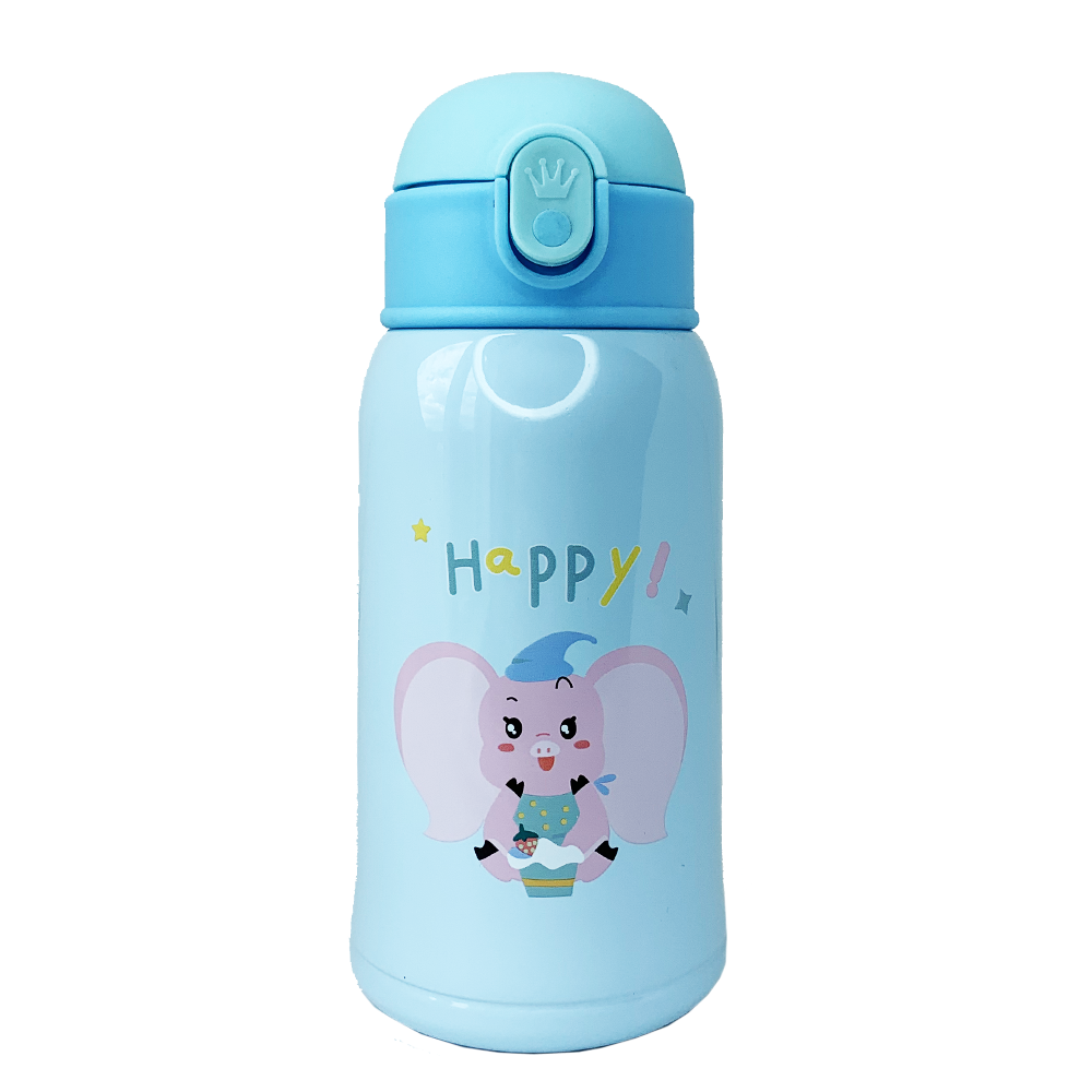 Термос с трубочкой для детей Happy слон 550 мл Розовый (15348646) - фото 2 Термос с трубочкой для детей Happy слон 550 мл Розовый (15348646) - фото 2