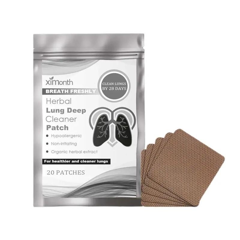 Пластир трав'яний для глибокого очищення легень Herbal Lung Deep Cleaner Patch 20 шт. Коричневий (2655303929)