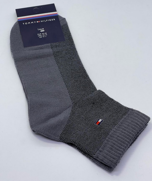 Носки мужские средние Tommy Hilfiger р. 43-46 Серый (38676)