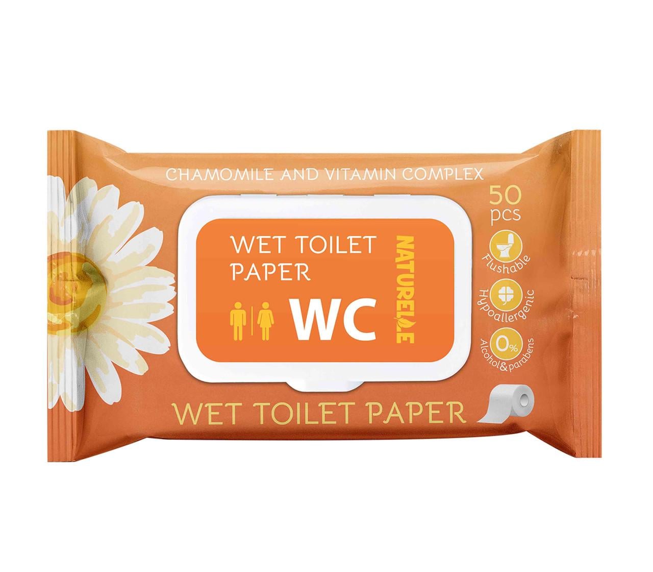Влажная туалетная бумага Naturelle Сhamomile 50 шт.