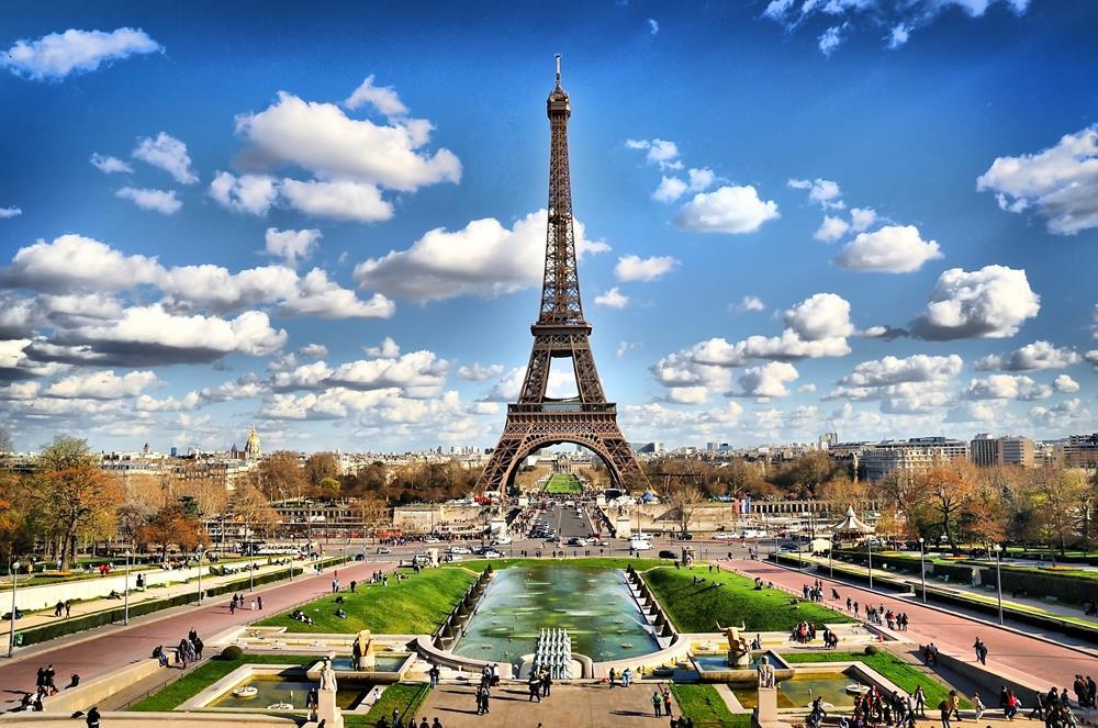 Картина на холсте Эйфелева башня 55х85 см (S174)