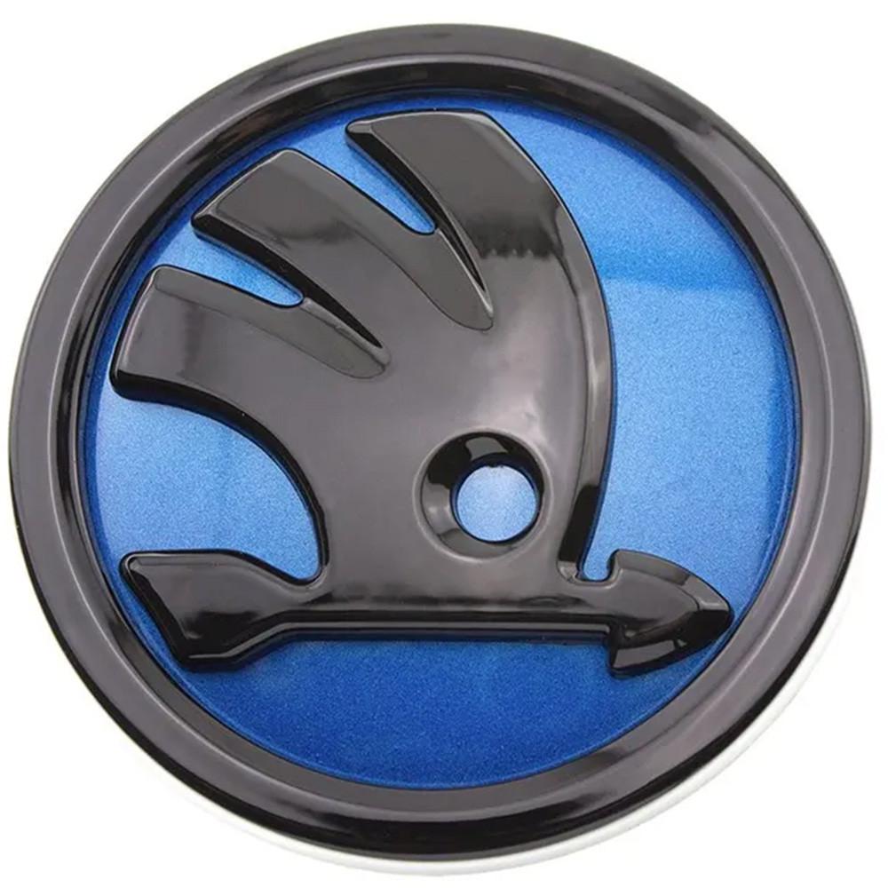 Эмблема крышки багажника Skoda 79 мм Синий (15421771)